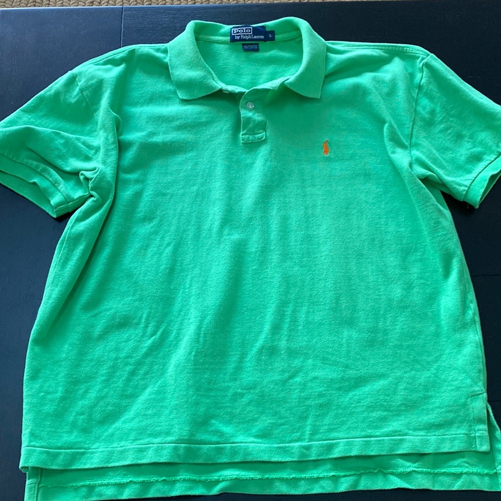 Great condition Ralph Lauren Polo Shirt. Green. Large
